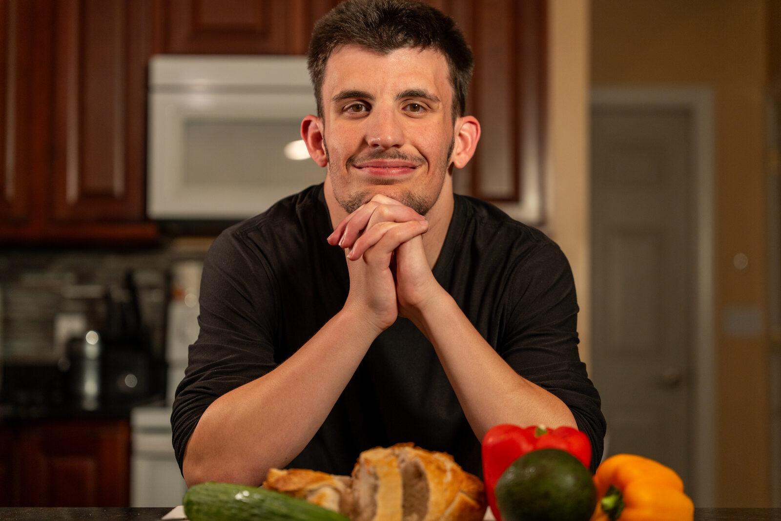 At home in the kitchen — lifestyle session Waverly NY